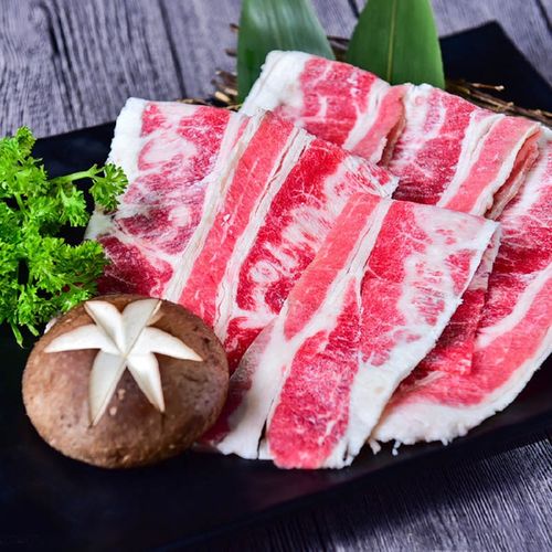 新鲜牛五花 牛腹肉切片 韩式烤牛肉 韩式牛五花 韩国料理专用牛肉
