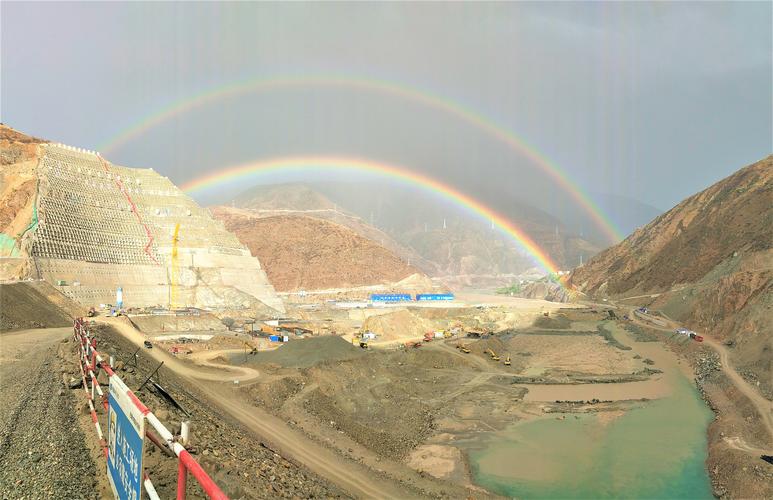 【摄影】彩虹下的巴塘水电站