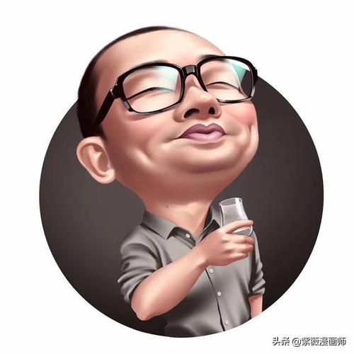 换一换你的微信头像吧老板手绘商务漫画头像西装革履高级感十足