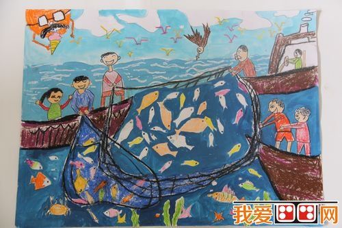 五一劳动节水粉画作品欣赏