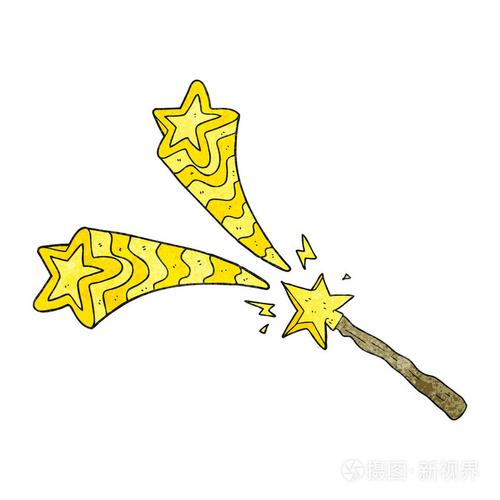 纹理卡通魔术棒