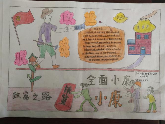 我眼中的脱贫攻坚,我眼中家乡的变化手抄报比赛