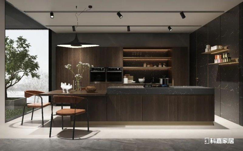 科嘉家居极简风格全屋定制烟熏橡木系列图片