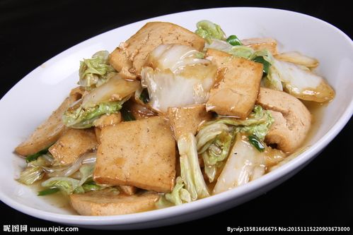 白菜炒豆腐图片