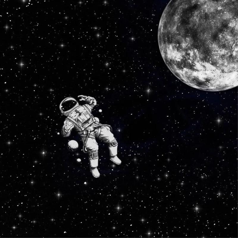 宇航员头像丨你仰望月亮的时候 我在月亮上望着你