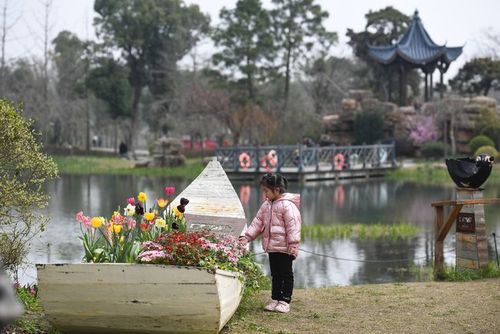 眼下,江苏省南京市溧水区梦华苑景区春意盎然,处处生机勃勃,吸引游人