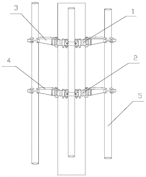 一种5g基站链式抱箍安装平台的制作方法