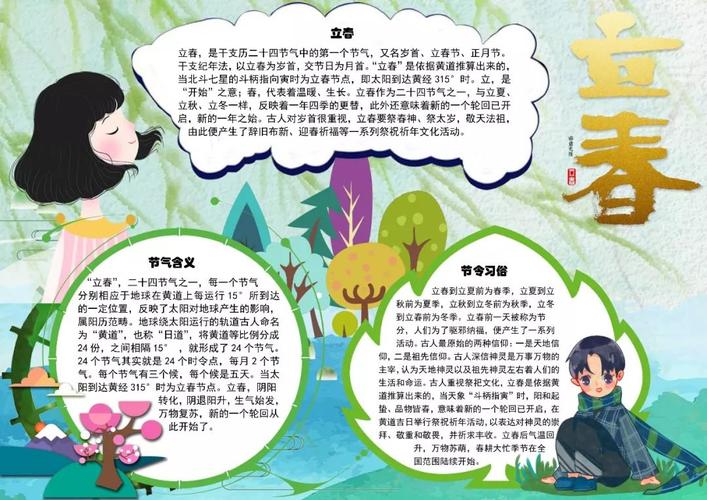 简单又漂亮的立春手抄报,快快收藏吧!