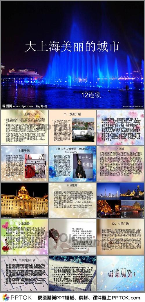 上海旅游景点ppt