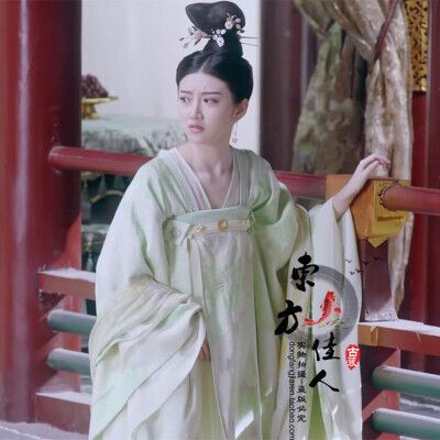 沈珍珠景甜大唐荣耀同款绿色襦裙古装裙影视影楼古装cos服装礼服