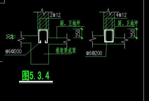 厨房卫生间防水反梁问题?