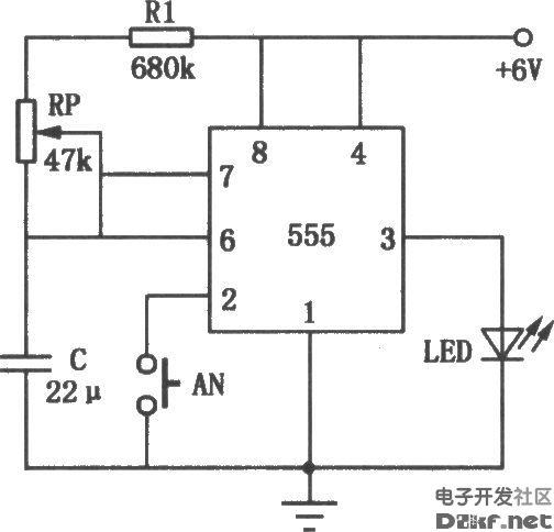 555组成的60秒定时电路