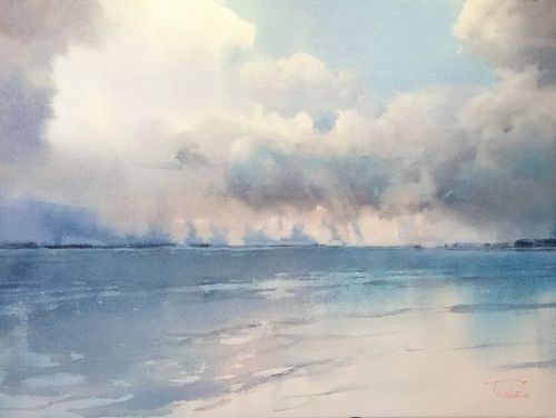 如此令人心动的水彩风景画美醉了