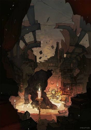 日本动漫 画师 ポ～ン ,无论是构图还是画面感,都很吸引人.