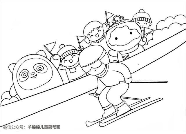 少儿美术汇|冬奥会手抄报合集分享给需要的你,记得呀