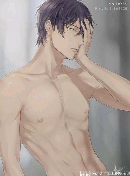 动漫腹肌男神来袭帅气动漫男头腹肌
