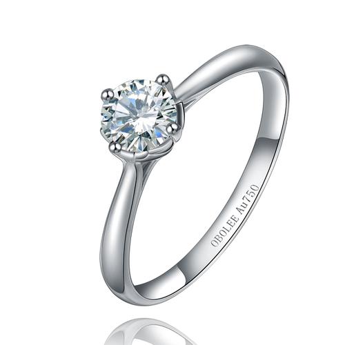 白18k金女戒托守护爱(价格_图片_款式_多少钱)-欧宝丽