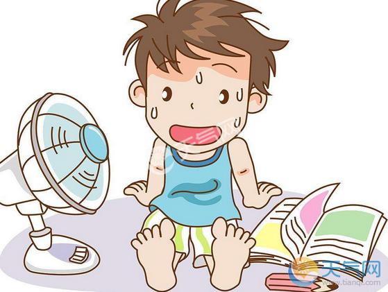 天气热流汗图片 2018天气太热夸张图片流汗卡通图集