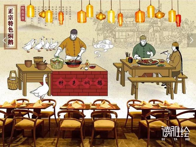 手绘墙图片|创意十足的餐饮墙绘,你还等什么?