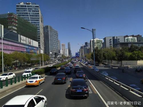 实拍北京东三环街景