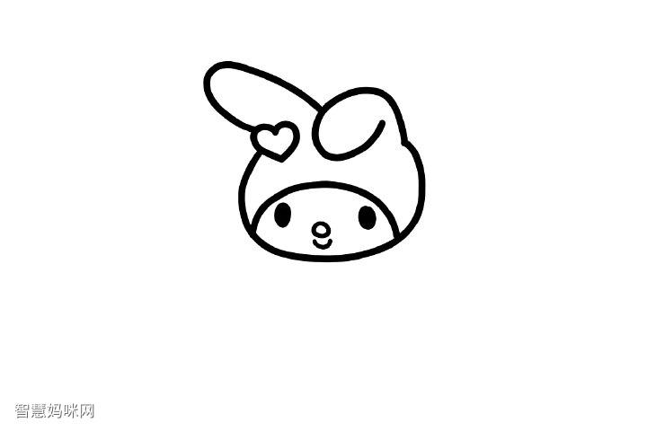 美乐蒂简笔画画法