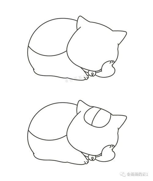 最可爱的简笔画小猫