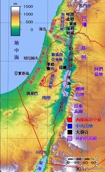 以色列一个将恶劣地形利用到极致的国家最全地形解析