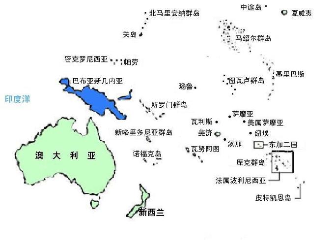 大洋洲旅游地图高清版大地图