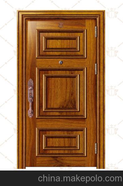 供应厂家直销2014新款不锈钢木纹转印防盗门fb-6601