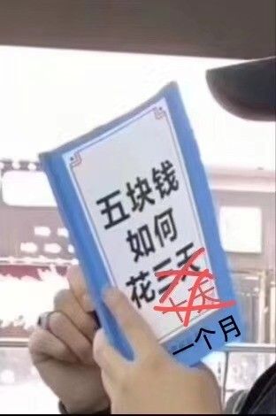 五块钱如何花一个月_五块_一个月_如何表情