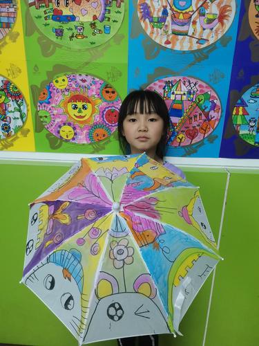 【神墨绘画】《手绘小雨伞》城南思维绘画班学员风采展