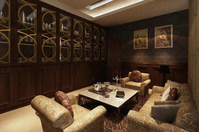 品酒雪茄房-专属品酒雪茄房突显屋主独特个性与品味.