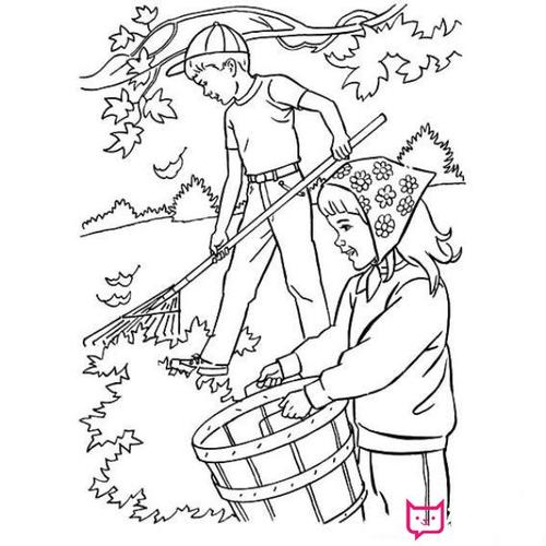 收获金秋简笔画