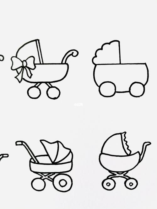 【简笔画】婴儿车_简笔画_婴儿车_婴儿推车_画个简笔画_文化_绘画