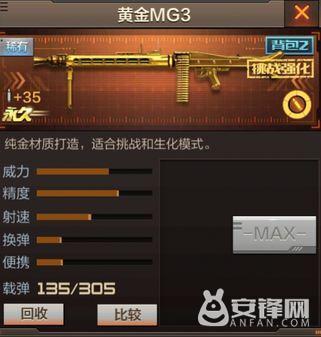 cf穿越火线手游加特林狼牙和黄金mg3哪个好