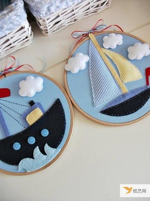 特别有爱的的不织布作品欣赏 治愈系手工布艺作品图片