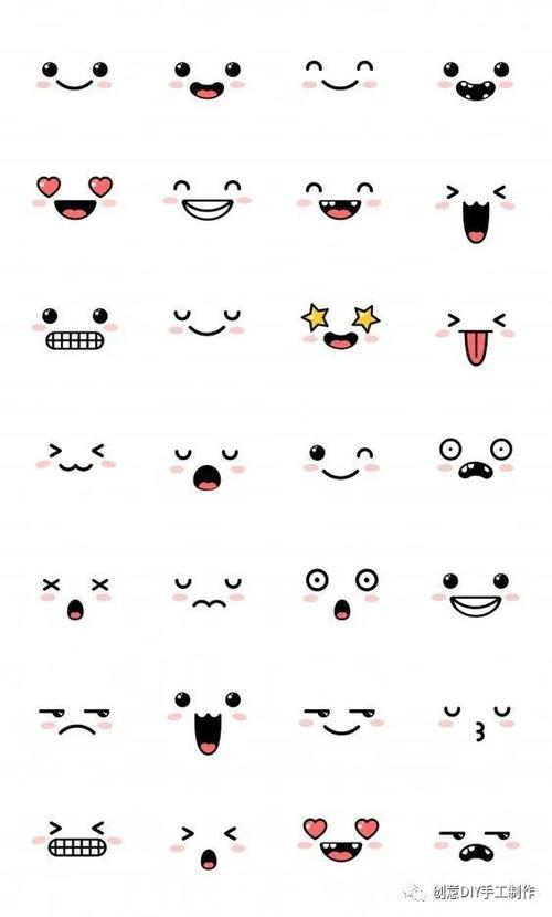 简笔画|100多种超萌表情包,自己也能画