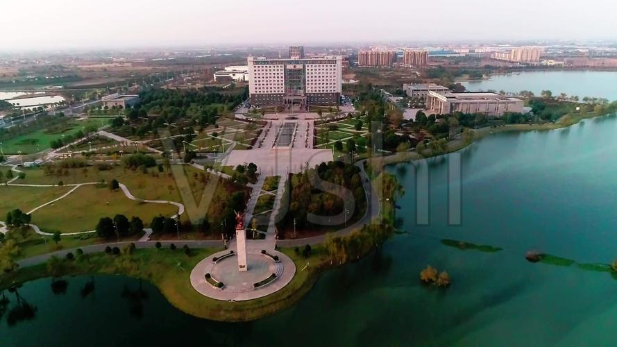 马鞍山市和县政务区县政府大楼县城航拍_视频素材包下载(编号:5100753