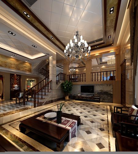 别墅大厅设计装饰装修素材免费下载(图片编号:798827)