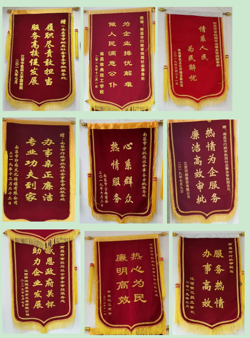 窗口服务情牵群众锦旗表扬鼓舞人心