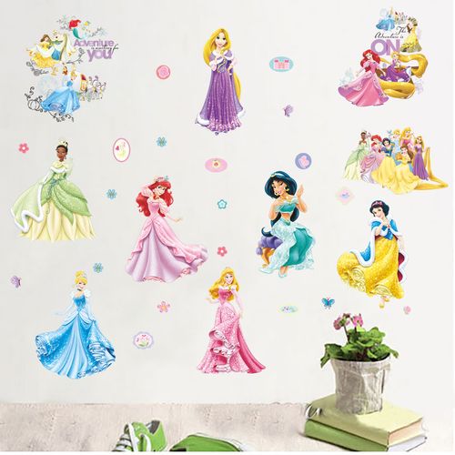 装饰墙贴纸_公主外贸热卖女孩礼物环保可移除墙贴纸 - 阿里巴巴