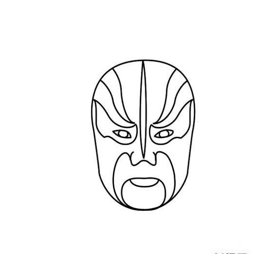 脸谱的简笔画法