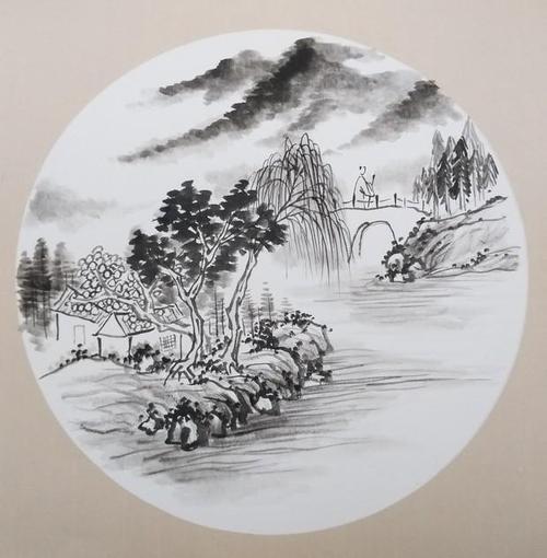 小写意山水画的详细画法和教学步骤图