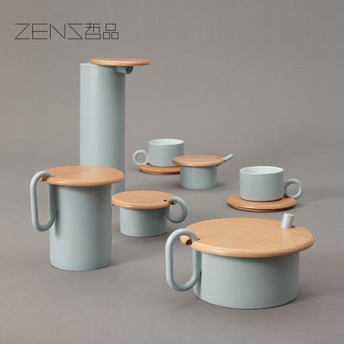 哲品佐藤大设计蓬叶系列茶壶冷水壶咖啡杯碟马克杯陶瓷家用茶具