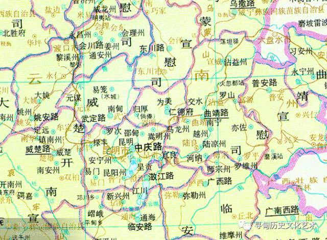 寻甸历史地图 1,秦朝 备注