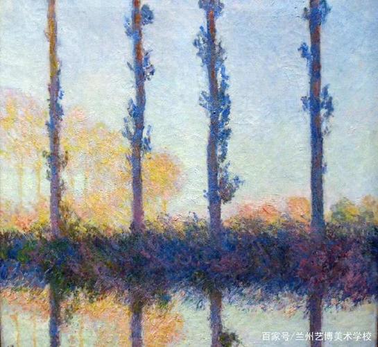 莫奈白杨树系列作品