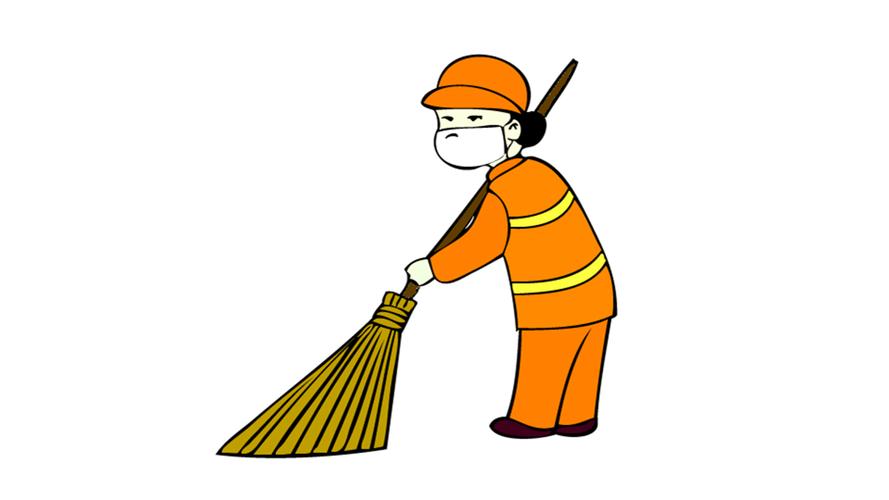 环卫工人怎么画