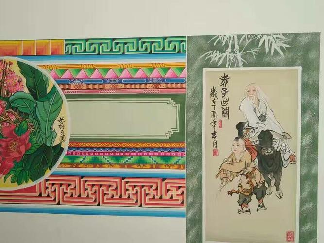 山西朔州鹏翔艺术古建彩绘 《炕围画》制作专栏 罗文亮13097642703