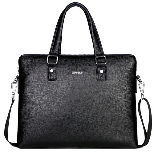 hwpolo男真皮包男士手提包横款公文包单肩包斜挎包商务休闲牛皮包