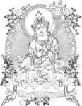 佛像 线条 黑白线 宗教 矢量 宗教信仰 文化艺术 设计 cdr